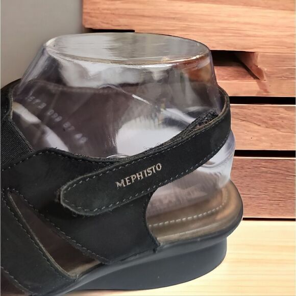 Mephisto Praline Black Nubuck Size 40 womans - Picture 2 of 7